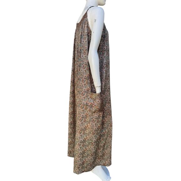 Karma Highway Boho One Size Paisley Wide Leg Jumpsuit - Picture 3 of 7